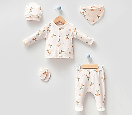 Mandalina Desen 5li Hastane Çıkış Seti