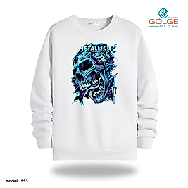 Metallica Model Bisiklet Yaka Erkek kadın Slimfit Sweatshirt