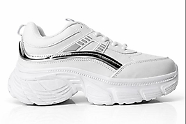 Kadın Ortopedik Yüksek Taban Spor Ayakkabı.