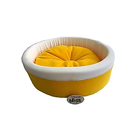 Petpretty Spesiyal Simit Polar Yatak Sarı 50 x 50 x 15 cm