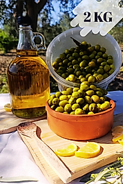 TAZE KIRMA İRİ YEŞİL ZEYTİN 2 KG