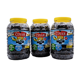 Orta Boy Siyah Zeytin Orta Tuzlu 2 Kg X 3 Adet= 6 Kg