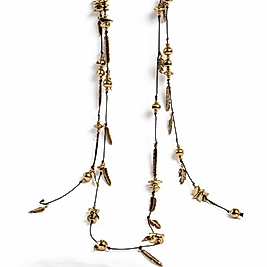 Zara Model Yaprak Model Uzun Zincir Kolye