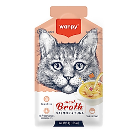 Wanpy Kediler İçin Somon &Ton Balığı Eti Çorbası 50 gr.