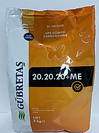 20.20.20+ME Toz Gübre - 5 kg (Gübretaş)