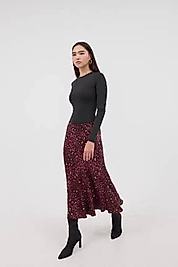 QUZU SATEN ETEK BORDO