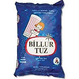 Billur Tuz Rafine İyotlu Sofra Tuzu 1,5 Kg