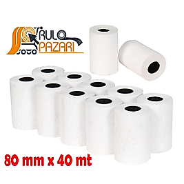 80 mm x 40 metre 10'lu Paket / Adisyon Rulosu / Termal Pos Rulosu