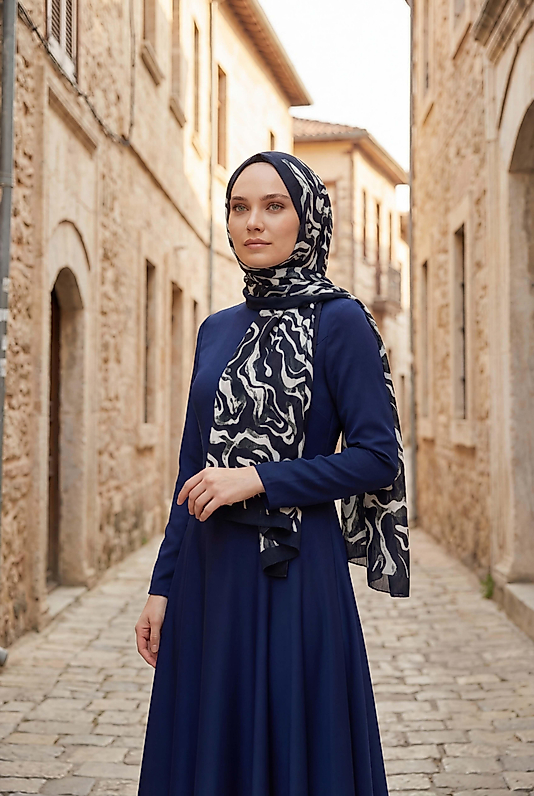 Spring kamuflaj desen şal