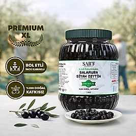 Taş Baskı Gemlik Sofralık Siyah Zeytin Premium XL - 1 KG
