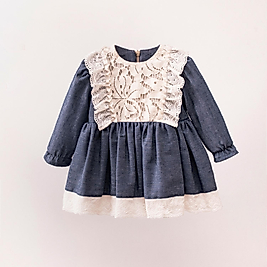 Kız Bebek Kot Görünümlü Elbise