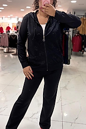 Taş İşlemeli Rahat Kalıp İkili Spor Takım