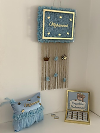 Ledli kapı süsü takı yastığı 1 kutu çikolata (48 adet)