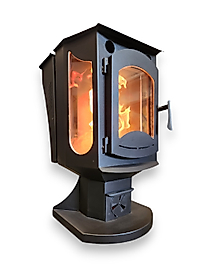 3 TARAFI CAMLI PELET SOBASI  8 KW  VERA MANUEL