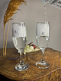 ŞAMPANYA KADEHİ ZAR FİGÜRLÜ 2'Lİ