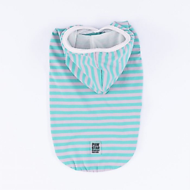 24812-Pawstar Aqua Sunny Kapşonlu Tişört (S-M-L-Xl-2xl)