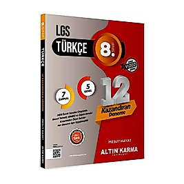 Altın Karma LGS Türkçe 12'Lİ Sarmal Deneme (MESUT HAYAT)