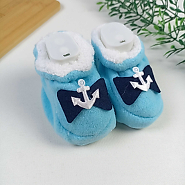 Velsoft Astarlı Figürlü Panduf / 0-6 Ay