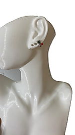 TAŞLI KİRAZ TASARIM TRAGUS HELİX PEARSİNG KIKIRDAK KÜPE