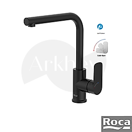 Roca Cala Döner "L" Borulu Eviye Bataryası - Mat Siyah A5A836ENB0