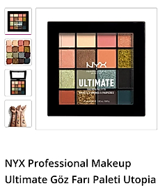 NYX ULTİMATE GÖZFARI PROFESSİONAL MAKE UP UTOPİA