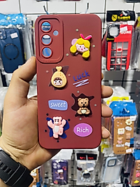 Samsung Galaxy A24 Ayıcık Kabartmalı Telefon Kılıfı