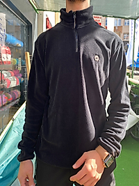CROZWİSE 6047  SİYAH YARIM  FERMUAR POLAR