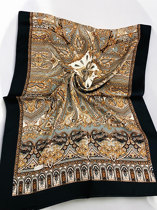 Desenli Alfa Silk Şal Pastel Desen