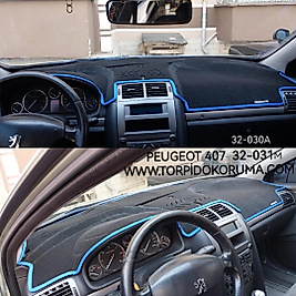 Peugeot 407 Konsol Torpido 3D Koruma Koruyucu Kılıfı