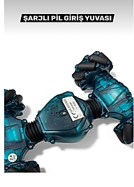 Vardem Bilekten Kontrol Uzaktan Kumandalı Full Fonksiyon Şarjlı 2.4g Şeffaf Işıklı 4x4 Drift Araba