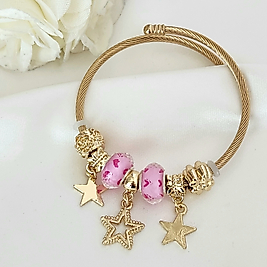 Pinkstar Çelik Charm Bileklik