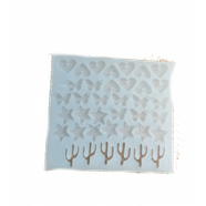 Epoksi kalıp mini seri küpe ve anahtarlık yanı 2.5*0.3 cm