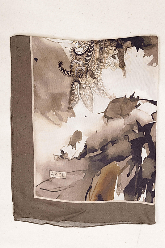 FLOOR İPEK ŞAL İTALYAN DİKİŞİ DESEN-1