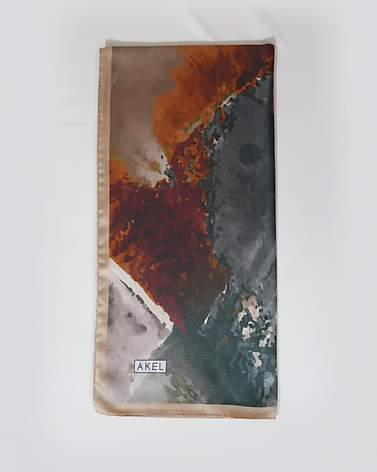 Dijital Kristal Eşarp Pastel Boya Desen