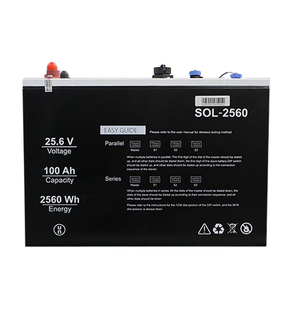 25.6 V 100Ah LiFePO4 Akü (SOLİNVED)