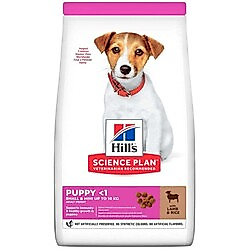 Hills Small &amp; Miniature Puppy Küçük Irk Kuzulu Yavru Köpek Maması 1 + 0,5 Kg (Toplam 1,5 Kg)