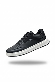 Dakır's siyah Beyaz Erkek Cilt Klasik Ayakkabı