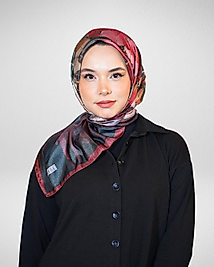 Dijital Kristal Eşarp Pastel Yaprak Desenli