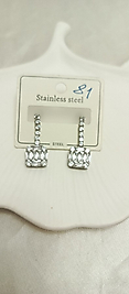 silver baget küpe