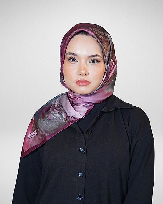 Dijital Kristal Eşarp Pastel Boya Desen