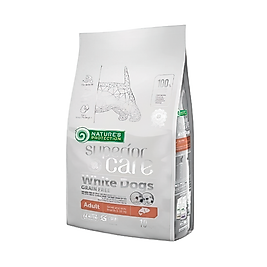 Nature's Protection Beyaz Tüylü Köpekler İçin Tahılsız Somonlu Küçük Irk Yetişkin Köpek Maması (1,5 kg)