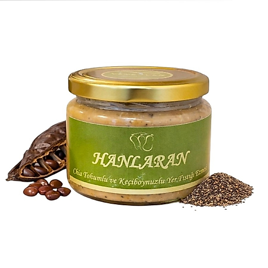 CHİA TOHUMLU ve KEÇİBOYNUZU PEKMEZLİ YER FISTIĞI EZMESİ