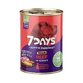 7 Days Taze Sığır Etli Yetişkin Köpek Maması (415 g)