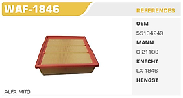 HAVA FİLTRESİ  ALFA MITO