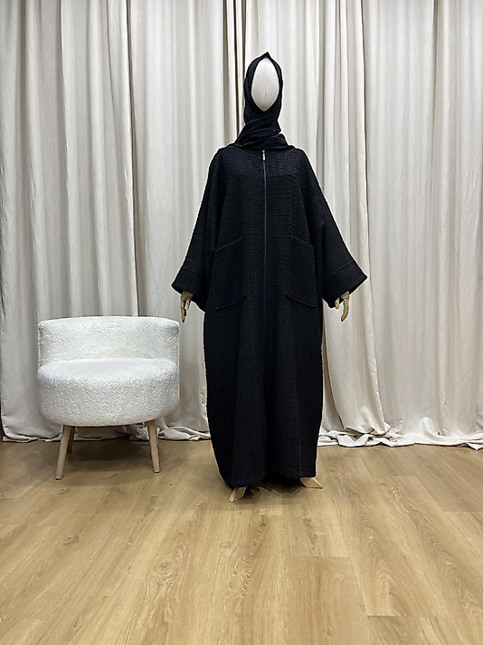 Siyah Fermuarlı - Tüvit Panço