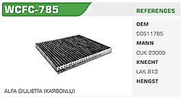 POLEN FİLTRESİ ALFA GIULIETTA (KARBONLU)
