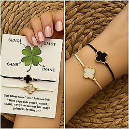 Bayan Şık İkili Van Cleef Şans Bilekliği