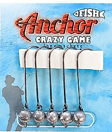 Anchor crazy game hareketli jighead  uzun pala 5'li paket