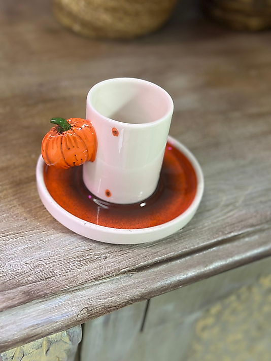 Kabak Kulplu Kahve Fincanı