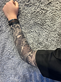 Giyilebilir Desenli Kol Dövmesi 3D Baskılı Tattoo